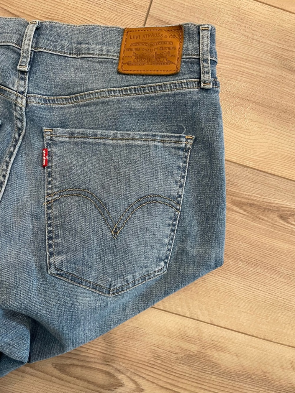 Levi's Mile High Super Skinny Jeans - Light Blue Denim